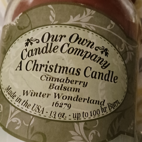 NWT! Our Own Candle Company Christmas Candle (13oz) - Picture 2 of 7